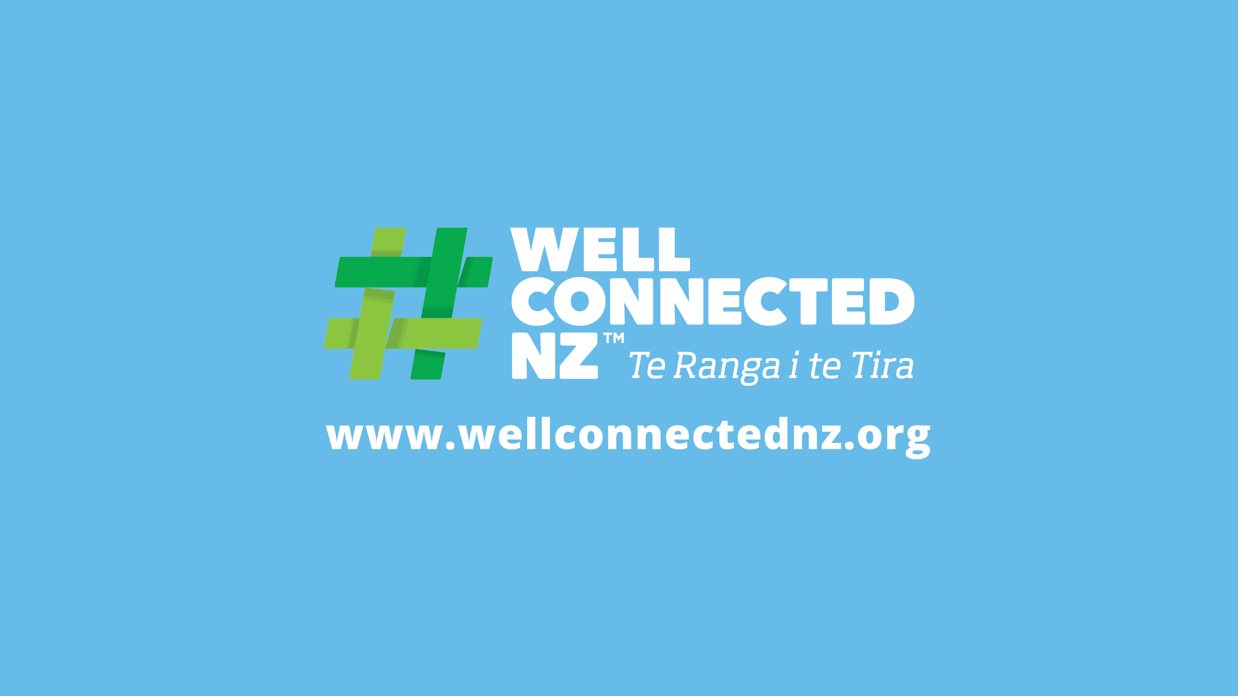 WellconnectedNZ logo on blue